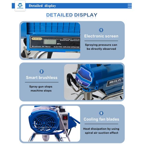 High Precision Industrial Airless Spray Machine For Rust Resistance