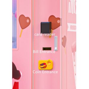 Halo fully automatic outdoor soft ice cream vending machine with 32 inch touch