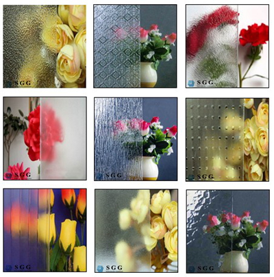 decorative patterned glass 6mm