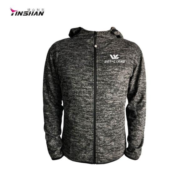 Customized Color Men's Summer Casual Nylon Elastane Hoodie Jacket for Running Gym Wear