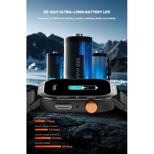 C30 1ATM Waterproof Smartwatch For Men Women , BT Call Fitness Sleep Heart Rate Sport Watch