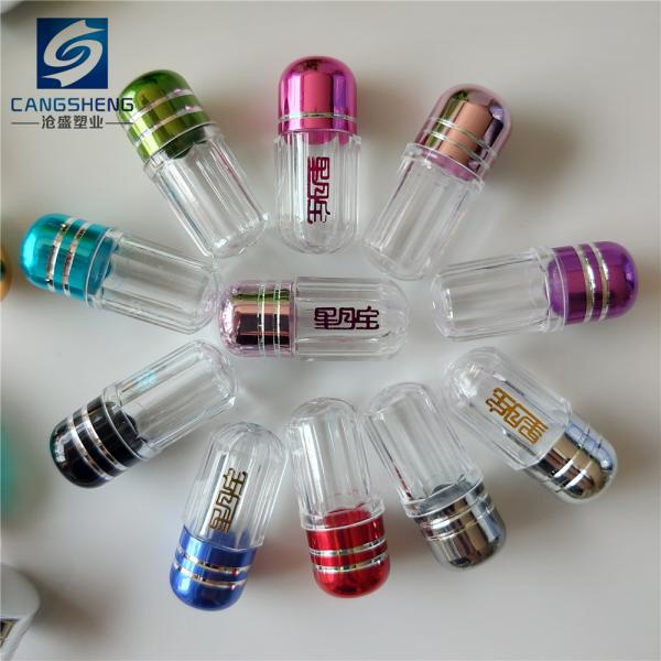 15mm 2g Capsule Packaging Bottles Octagonal Shape PS Plastic