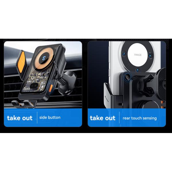 ESSAGER T11 Series Wireless Car Charger Holder Wireless Charging Phone Stand 5V/2A