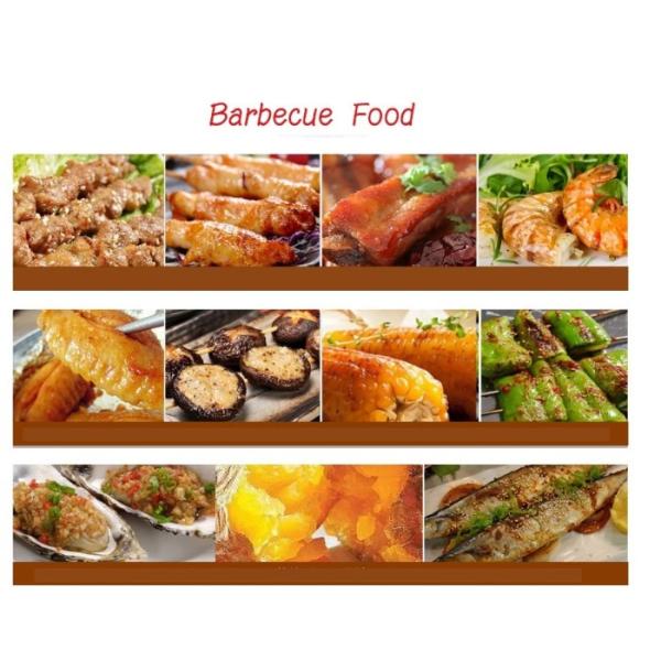 Barbecue Baking Commercial Cooking Equipment Table Top Smokeless Electric BBQ Grill