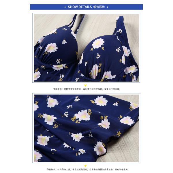 swimwear women bikini Large size swimsuit black dress Beach vacation sexy piece swimsuit fat bikini Increase fertilizer