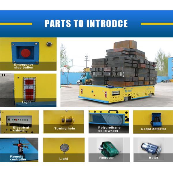 Heavy Duty Flat Bed Die Mold Material Transfer Cart Motorized Motor Drive