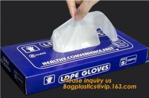 Cheap LDPE Gloves,PE Disposable Gloves/polythene disposable gloves,HDPE/LDPE Disposable PE Glove,disposable plastic PE materia wholesale