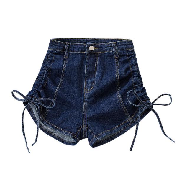 Factory Customized Summer Denim Shorts Women Wide Leg Loose Pants Women