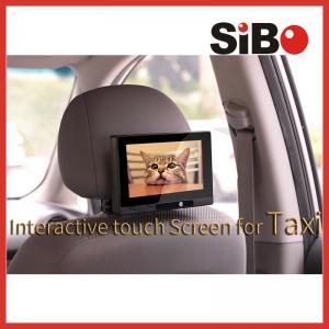 Cheap Taxi Headrest Touch Advertising Screen with Content Management System wholesale