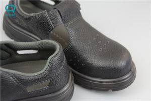 Cheap Industrial ESD Safety Shoes with Steel Toe Mens , Black Color wholesale