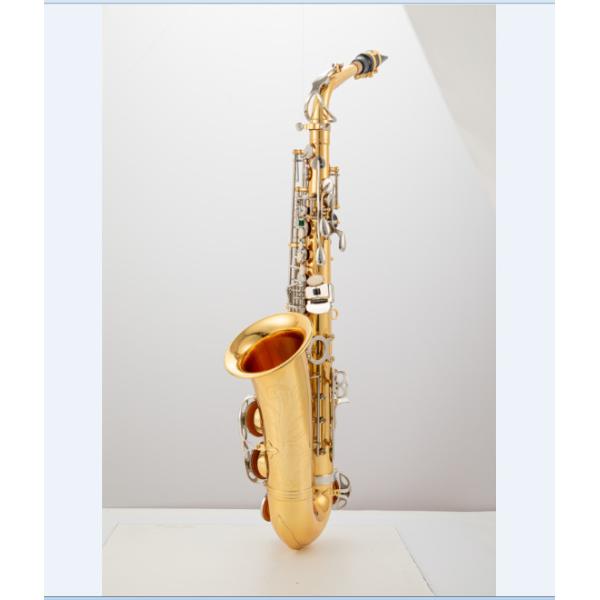 Baritone Saxophone customise making available bari sax matt black nickel plated gold keys with case Class gold brass a
