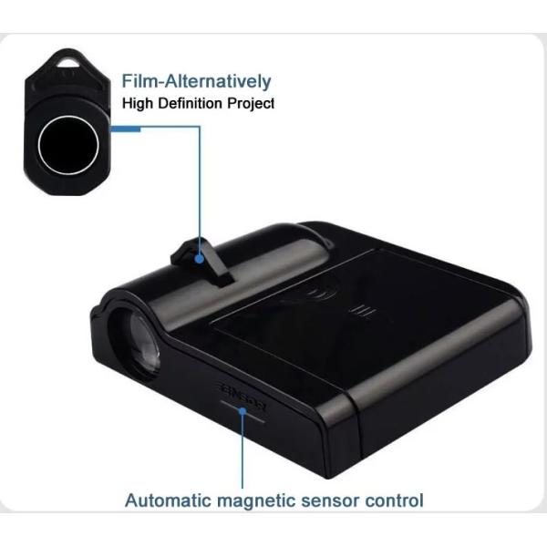 Logo 2pcs 2.3cm Door Projector Lights , 4.5v Wireless Led Car Door Projectors