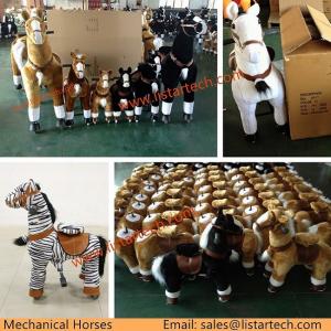 China Big Popular Toy Horse on Wheels, Plush & Stuffed Toy Horse Pony Animals for Kids & Adults on sale