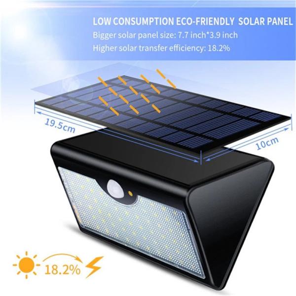 ABS Plastic Solar Rechargeable Light , IP65 Intelligent Induction LED Wall Lights