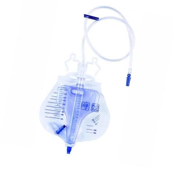 Adult Disposable Urine Meter Drainage Bag Single Use T Cross Valve