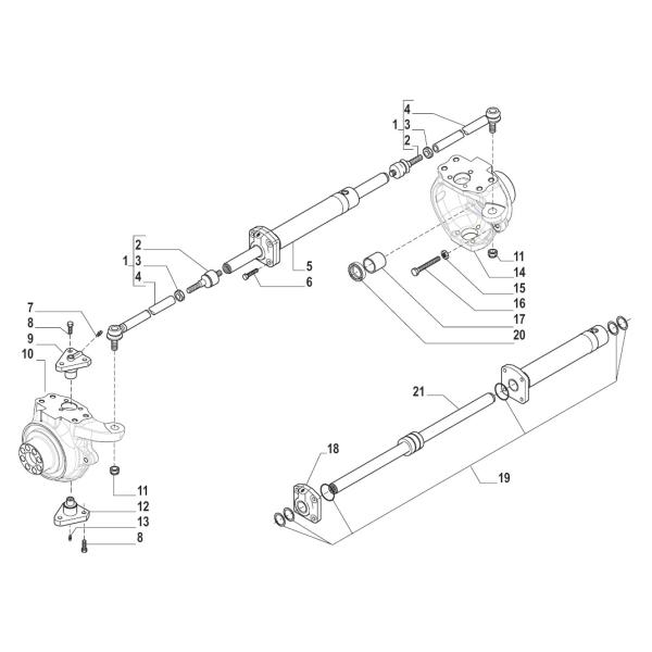 Steering Unit Backhoe Loader Machine Spare Parts SP115987 145481