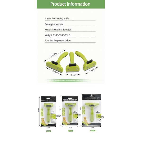 Green Dog Deshedding Tool Sustainable Self Cleaning Cat Brush