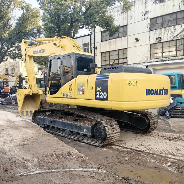 22 Ton Used Komatsu PC220-7 Crawler Excavator with Original Hydraulic Cylinder in Japan