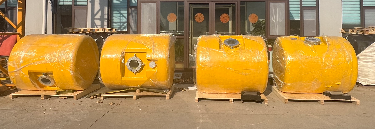 Commercial Modular Spherical Steel Mooring Buoy With Chain Through