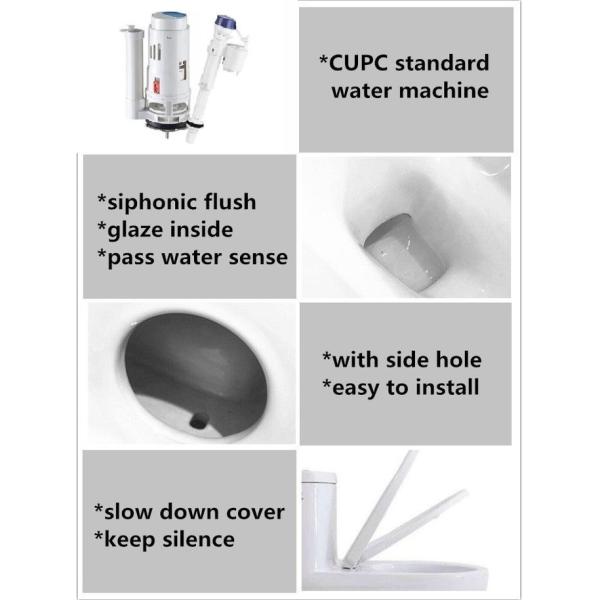 Modern Sanitary Ware Ceramic Toilet Floor Mounted With Dual Flushing System