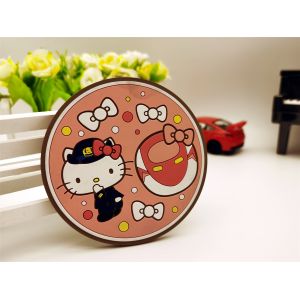 Cheap Custom Hello Kitty Themed Reusable PVC Key Holder Keychains wholesale