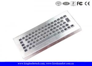 Cheap Compact-sized Brushed Stainless Steel Keyboard Industrial Desktop wholesale
