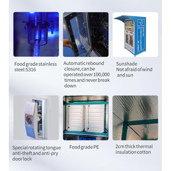 Water Vending Machine With RO System Filter and Front Door Open Design Easy to Install Water Vending Machine
