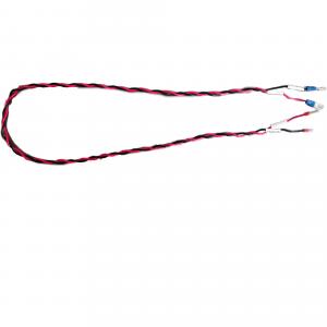 Cheap UL1007 robot wiring harness red and black 800mm twisted pair DC input wholesale