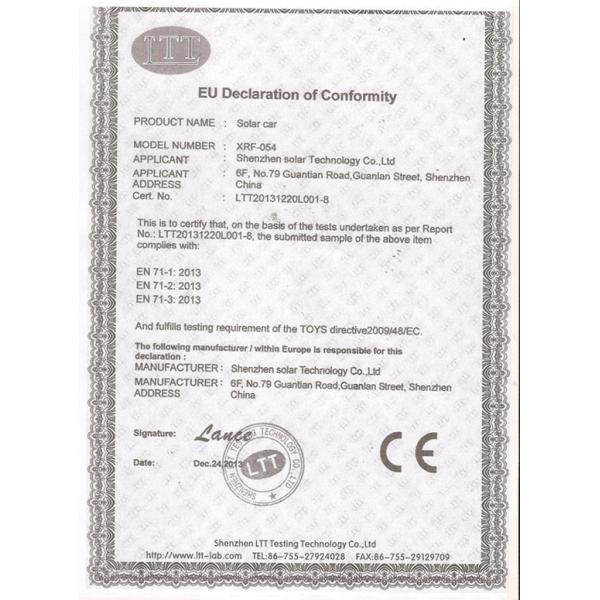 Indoor Outdoor Solar Car Toys Safety ABS Educational Solar Powered Mini Car