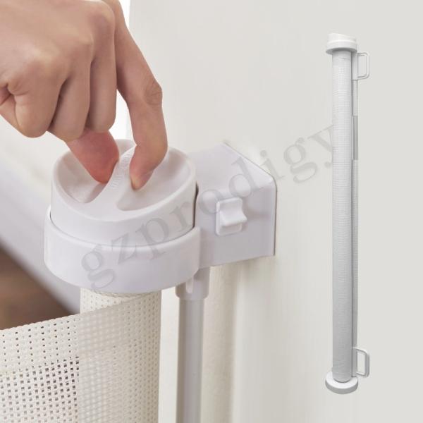 Prodigy Printable Mesh Retractable Baby Gate 71 Inch Alu Alloy Material