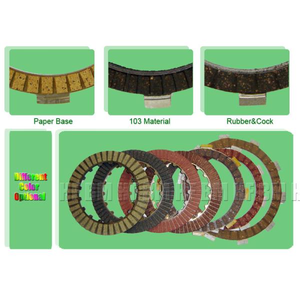 Cork Motorcycle Clutch Plate Fiber Friction 50Nm Torque 5 Pcs OEM Service