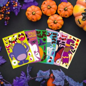 Cheap Oil Glue Cute Halloween Stickers Witch Bumper Stickers Environmental Protection wholesale