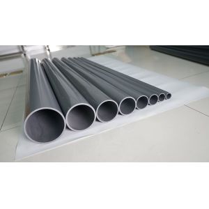 Cheap 100mm-6000mm Grey PVC Pipe Round Grey Plastic Pipe Fittings wholesale