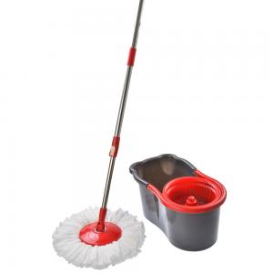 Cheap Hand Press 360 Microfibre Spin Mop And Bucket Floor Cleaning Double Drive System wholesale