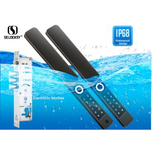 Cheap Waterproof APP Aluminum Door Keyless Fingerprint Locks wholesale