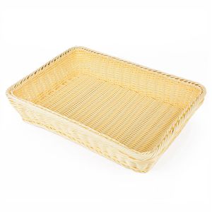 Small Home Table Fruit Towels Woven Storage Basket 30x20x7CM