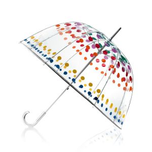 China Weatherproof Transparent Bubble Umbrella With J Hook Handle on sale