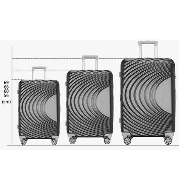 Customized Zipper Suitcase Student Travel Luggage Sets With Password Lock