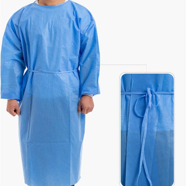 Non Woven Surgical Sterile Disposable Gowns Breathable Medical Materials