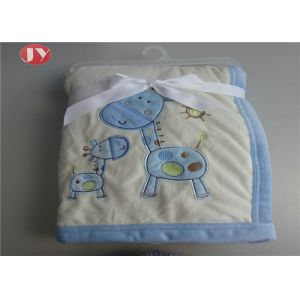 Cheap Soft Newborn Baby Swaddling animal embroidery Blankets Custom Manufacturer wholesale