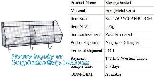 Metal wire magazine office document file holder storage shelf organizer basket, office home organizer tabletop desk top