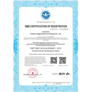 Foshan Lingge Aluminum Co., Ltd Certifications