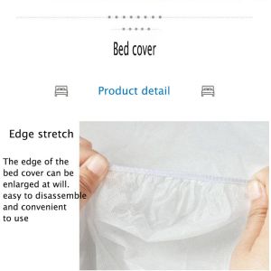 Cheap SPA Jacquard 50gsm Waterproof Disposable Nonwoven Bed Sheet wholesale
