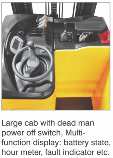 1500kg Load Capacity Electric Reach Truck Forklift With Double Scissor