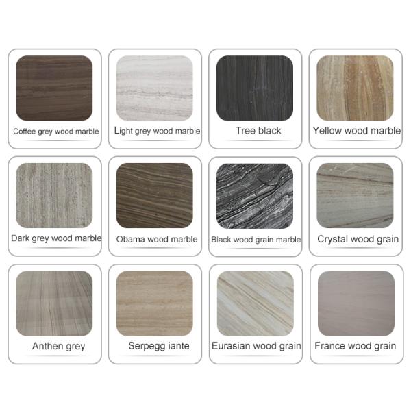 Export polished high quality wood grain marble tile