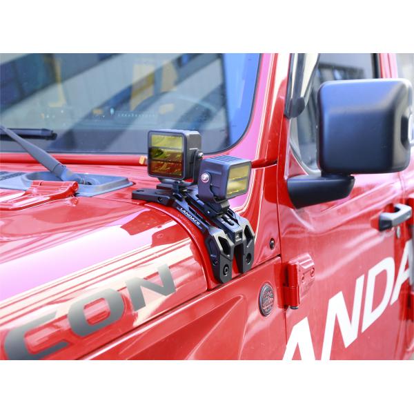 JEEP 2021- Wrangler Light Mounting Brackets CNC machined with Durable Aluminum Alloy