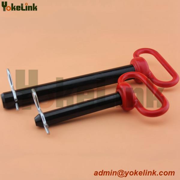 Red Handle Hitch Pin Grade 5 Featuring the red plastisol coated head
