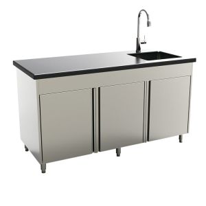 Single Door Stainless Steel Kitchen Cabinets Without Sink