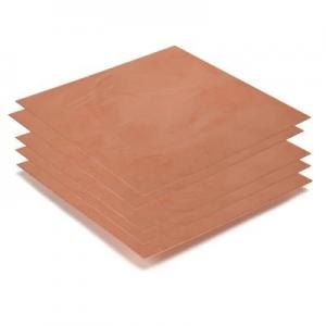 Cheap 0.1 Mm 0.2 Mm 0.3 Mm Annealed Copper Sheet Plate Cu Electroplating Process wholesale
