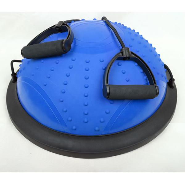 Gym fitness Strong Stability PVC Exercise half Stability Half Pilates 46cm diameter Yoga Ball with pump